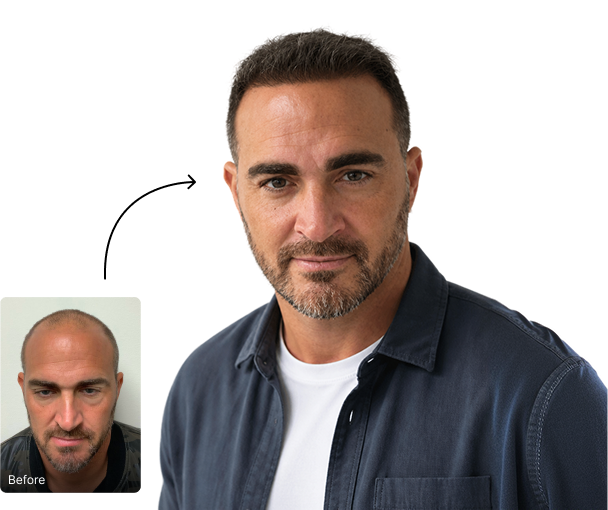 Este Hair Medical patient hair restoration result